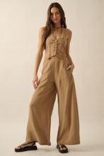 Load image into Gallery viewer, Halter Vest Jumpsuit