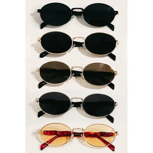 Metallic Frame Sunglasses