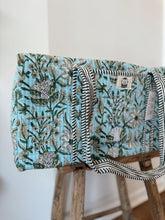 Load image into Gallery viewer, Georgia Vines Quilted Duffel Bag
