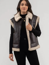 Load image into Gallery viewer, Faux leather vest

