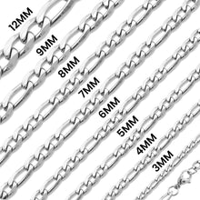 Load image into Gallery viewer, Stainless Steel Figaro Chain Necklace