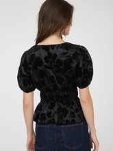 Load image into Gallery viewer, Noelle Satin Puff Sleeve Blouse