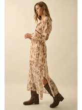 Load image into Gallery viewer, Floral Crepe Maxi Dress