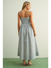 Load image into Gallery viewer, Amelia Striped Smocked Dress
