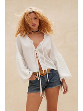 Load image into Gallery viewer, Sylvia Balloon Sleeve Top