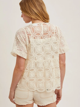 Load image into Gallery viewer, Crochet Babydoll Top