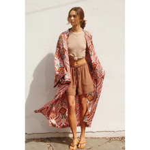 Load image into Gallery viewer, Phoenix Sash Belt Kimono Duster