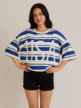 Load image into Gallery viewer, USA Striped Oversized Shirt