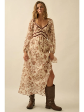 Load image into Gallery viewer, Floral Crepe Maxi Dress