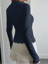 Load image into Gallery viewer, Lace Trim Blouse