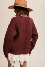 Load image into Gallery viewer, Iris Cable Knit Sweater
