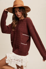 Load image into Gallery viewer, Iris Cable Knit Sweater
