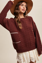 Load image into Gallery viewer, Iris Cable Knit Sweater
