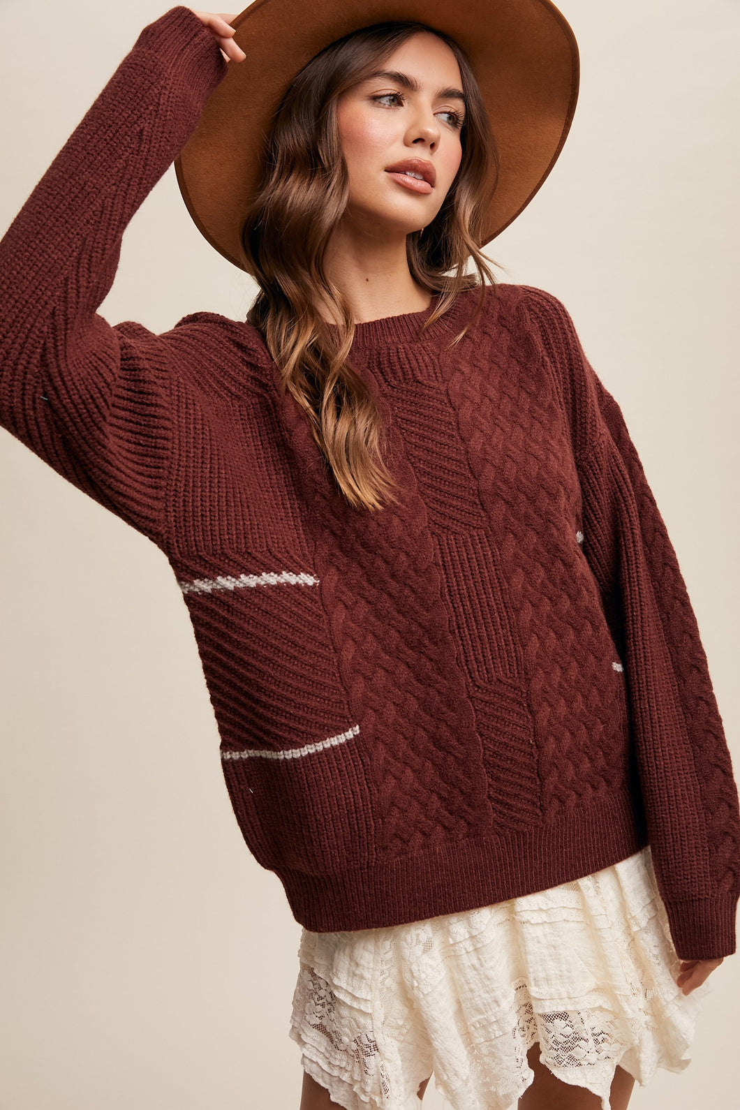 Iris Cable Knit Sweater