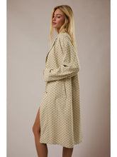 Load image into Gallery viewer, Polka Dot Denim Coat
