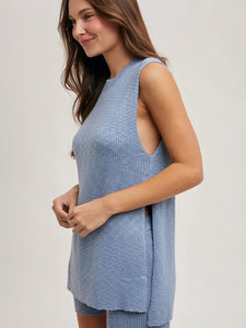 Sleeveless Sweater Set