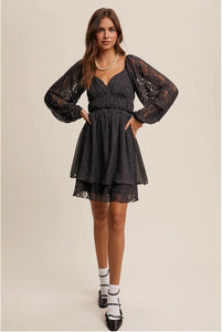 Sweetheart Lace Mini Dress