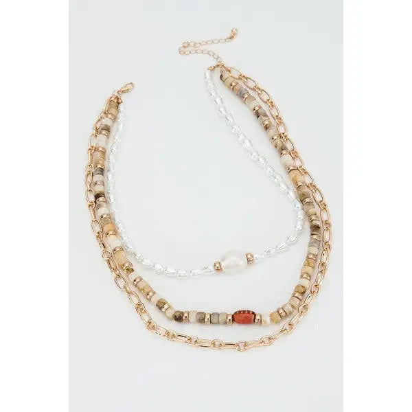 Multi-Layer Beaded Necklace