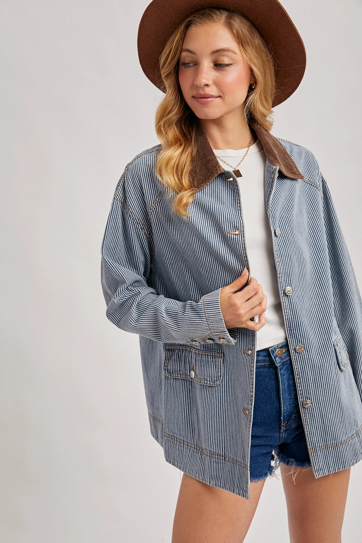 Allison Denim Barn Coat