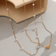 Load image into Gallery viewer, Heart &amp; Pearl Layered Necklace
