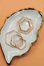 Load image into Gallery viewer, Hexagon Hoops
