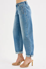 Load image into Gallery viewer, Zoe Mid Rise Barrel Jeans
