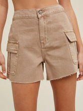 Load image into Gallery viewer, Denim Cargo Shorts
