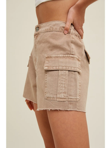 Denim Cargo Shorts