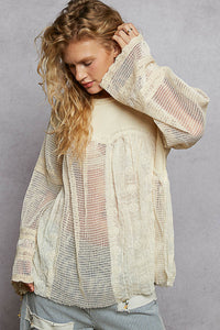 Sadie Mixed Knit Top – Oak & Ivory Clothing Co.