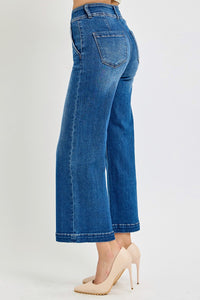 Ivy High Rise Crop Wide Leg Jeans
