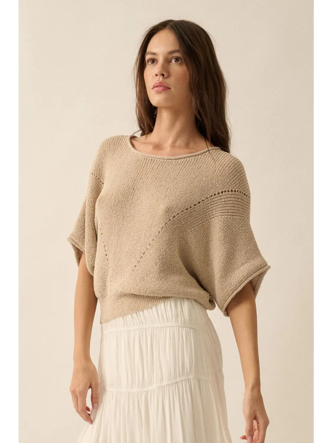 Aria Ribbed Knit Sweater