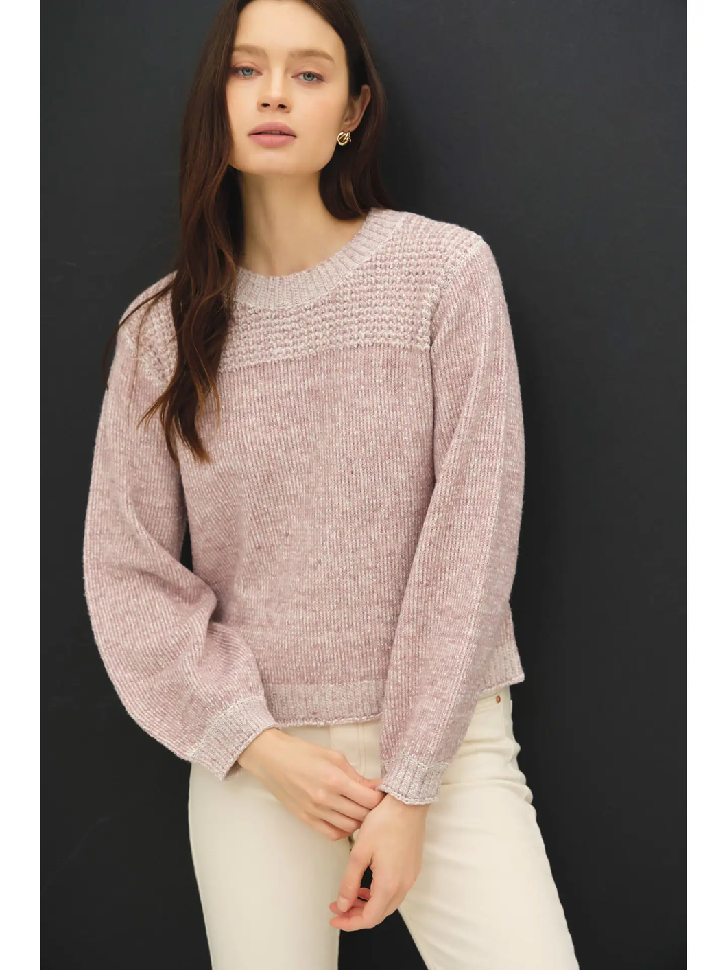 Textured Knit Sweater