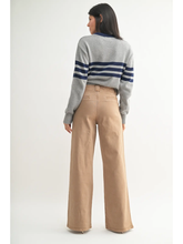 Load image into Gallery viewer, Vintage Khaki Wide Leg Pants
