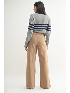 Vintage Khaki Wide Leg Pants