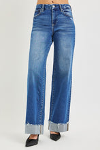 Load image into Gallery viewer, Wide Leg Cuffed Hem Jeans

