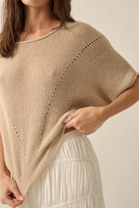 Aria Ribbed Knit Sweater