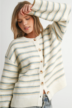 Load image into Gallery viewer, Merritt Button Up Stripe Cardigan
