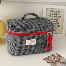 Load image into Gallery viewer, Heart Quilted Makeup Bag
