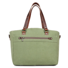 Load image into Gallery viewer, Moss Green/Alabaster Tote Bag
