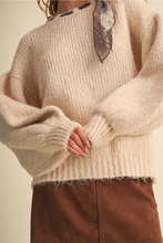 Load image into Gallery viewer, Satin Scarf Sweater

