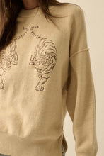 Load image into Gallery viewer, Embroidered Tiger Sweater
