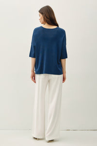 Drop Shoulder Half Sleeve Sweater