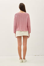 Load image into Gallery viewer, Crochet Knit Boxy Sweater
