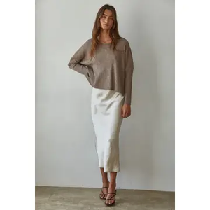 Clara Ribbed Knit Sweater