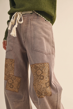 Load image into Gallery viewer, Patchwork Barrel Pants
