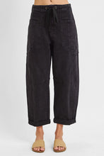 Load image into Gallery viewer, High Rise Crop Barrel Cargo Jeans
