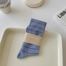 Load image into Gallery viewer, Simple Striped Cotton Socks
