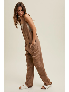 Cotton Denim Overalls