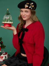 Load image into Gallery viewer, Belle Bow Tie Knit Cardigan
