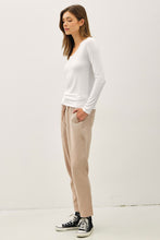 Load image into Gallery viewer, Basic Scoop Neck Ribbed Tee
